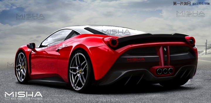 Misha Designs发布法拉利458 Italia的Bodykits