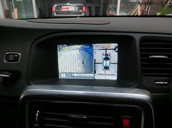 沃尔沃V60装360度全景可视+原车屏升级导航_重庆渝大昌音响改