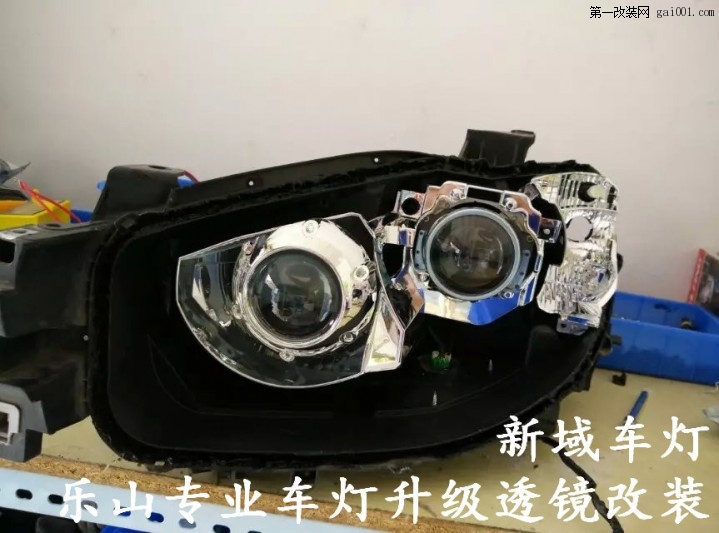 乐山马自达CX-5车灯改装-新域