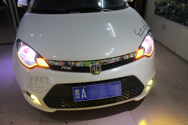 MG3改装Q5透镜_天使眼_恶魔眼_LED日行灯