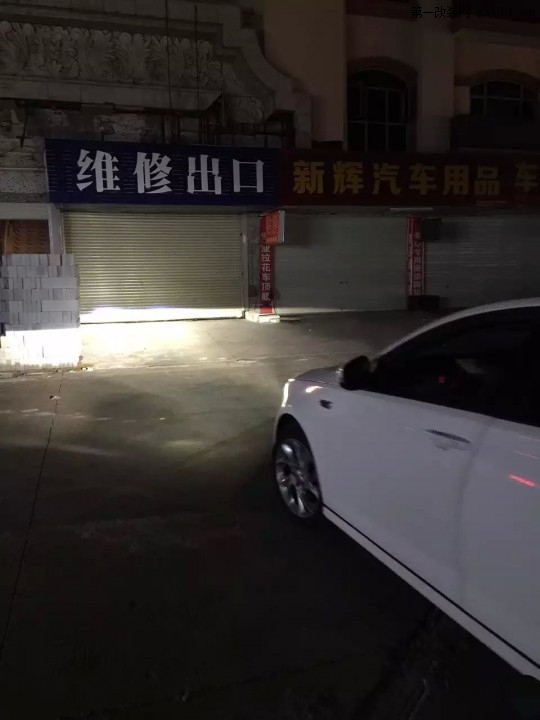 深圳光速车改改灯作业：Mg6灯光升级q5透镜