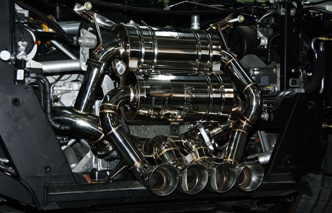 兰博基尼LP700改装美国冠军排气 品尚车改