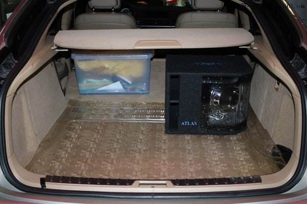 广州宝马X6汽车音响改装瑞典DLS功放+德国海芬妮低音系统