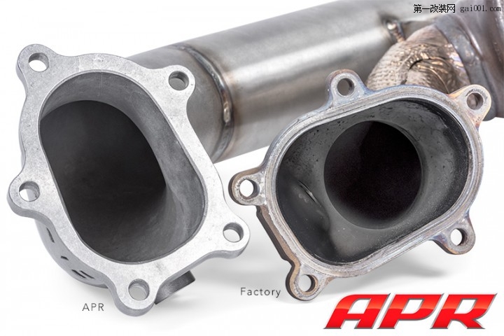 apr_exhaust_40t_cast_downpipe_inlet_vs_oem.jpg