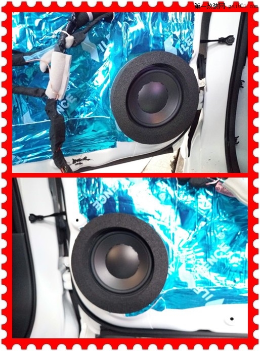 杭州健能汽车日产蓝鸟音响改装【丹拿 闪电】音响改装。