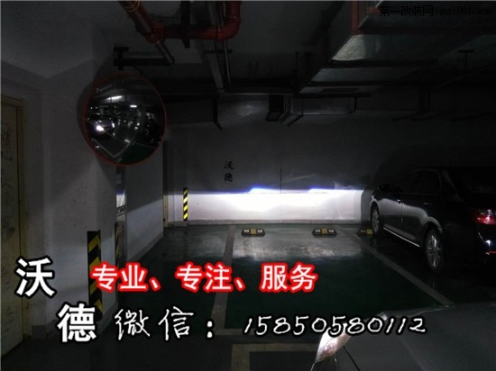现代维拉克斯车灯升级加装Q5双光透镜雪莱特氙气灯NHK快启...