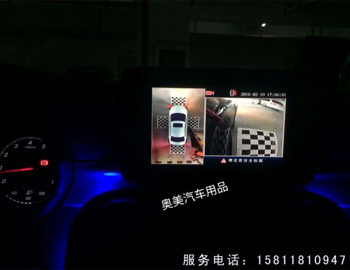 深圳奔驰GLC安装360全景全车影像行车记录仪