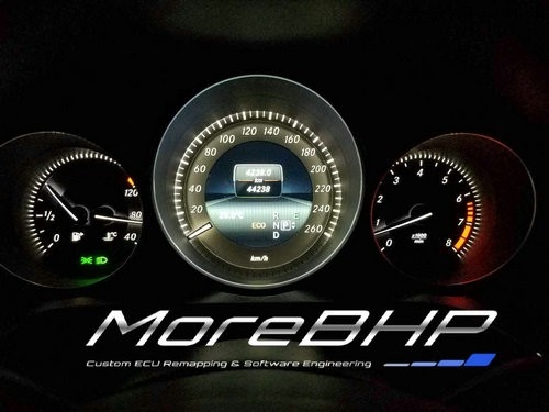 奔驰E320L刷ECU，升级英国More-BHP程序