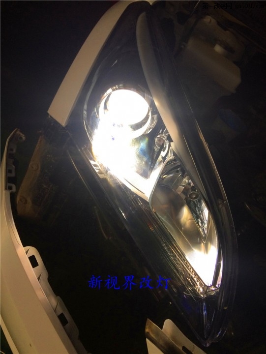 名图改灯 名图改海拉六双光透镜 郑州新视界车灯升级