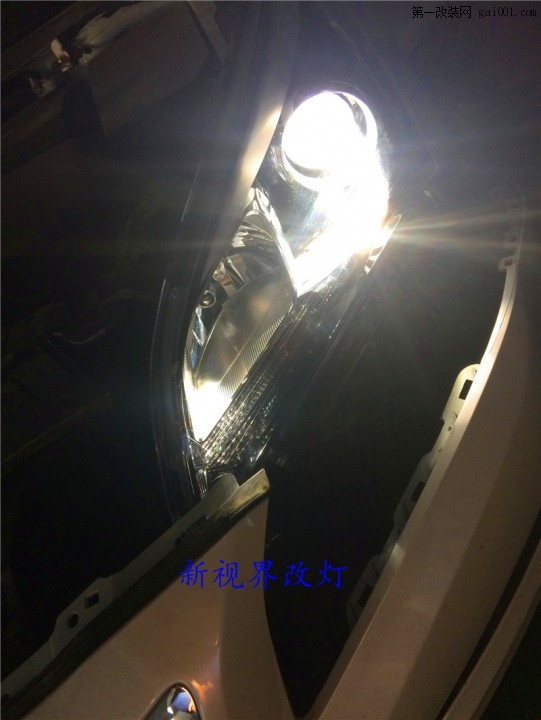 名图改灯 名图改海拉六双光透镜 郑州新视界车灯升级