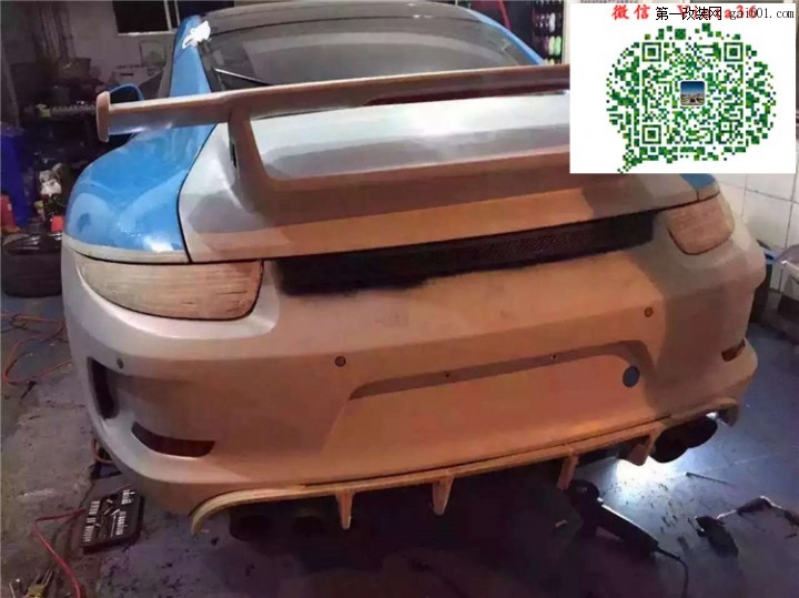 保时捷911卡雷拉改装升级GT3前后杠 尾翼