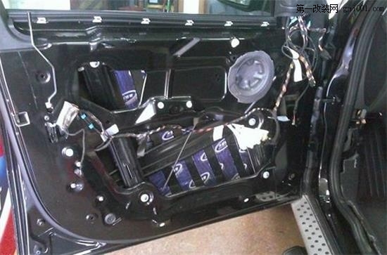 温州宝马X6汽车全车大能隔音|隔音降噪改装|汽车音响