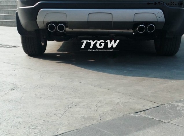 奔腾x80改装tygw高性能排气效果