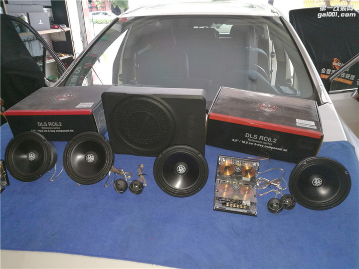罗定金声汇汽车影音—雷克萨斯RX200国际品牌DLS喇叭两套