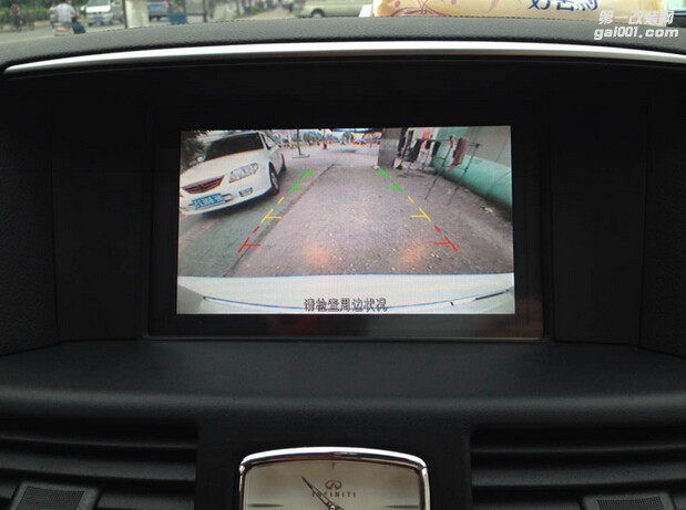 深圳英菲尼迪Q70L原车屏幕改装手写凯立德导航倒车影像