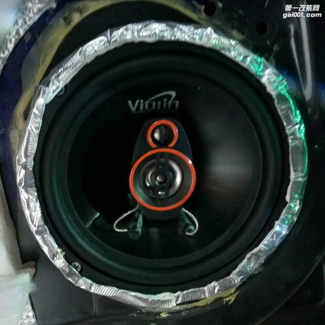 科鲁兹汽车音响改装小提琴VA650C+雷歌线材—广州焱哥改装