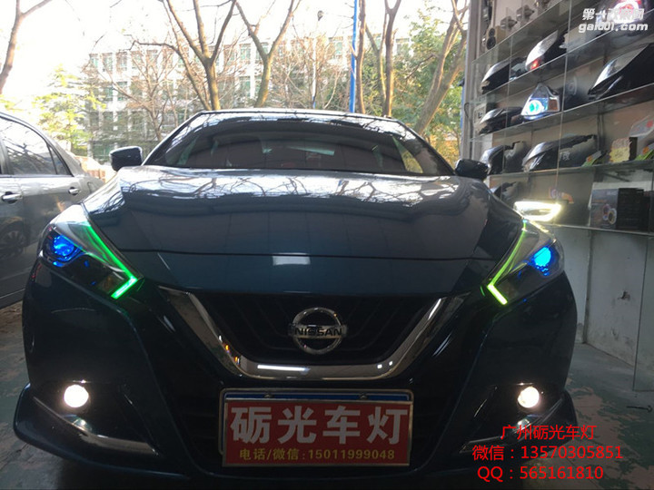 广州日产新蓝鸟大灯完美升级：海拉6双光透镜+欧司朗CBI套餐