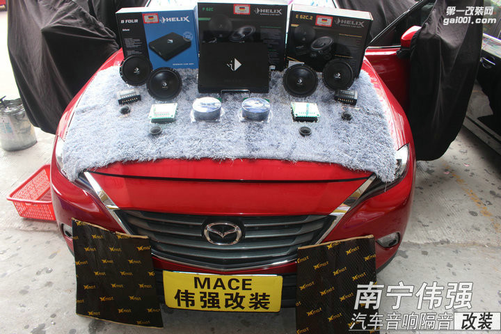 南宁专业音响隔音改装马自达CX-4喜力仕音响改装