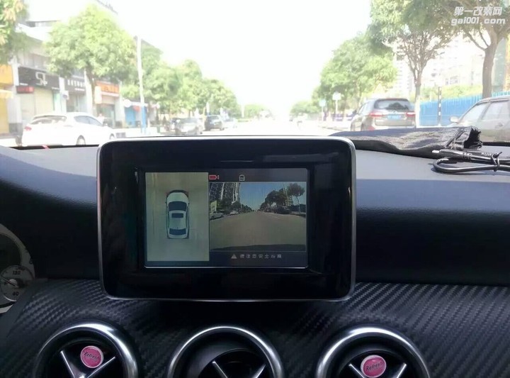 深圳奔驰A级改装360全景行车记录仪倒车影像