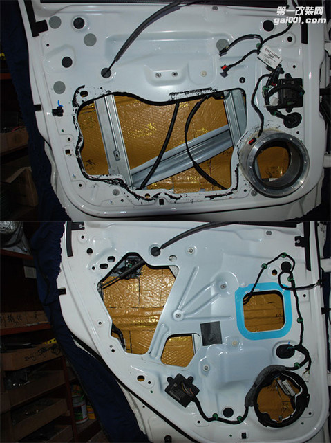 3门板第一层金鲨减震胶隔音处理，有效削弱钣金共振.jpg