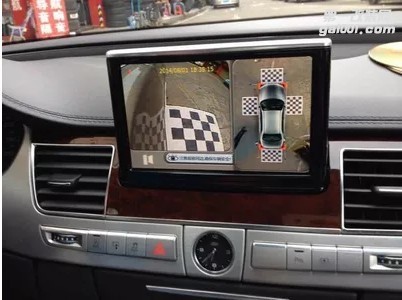 奥迪A8L改装360度全景行车记录仪倒车影像