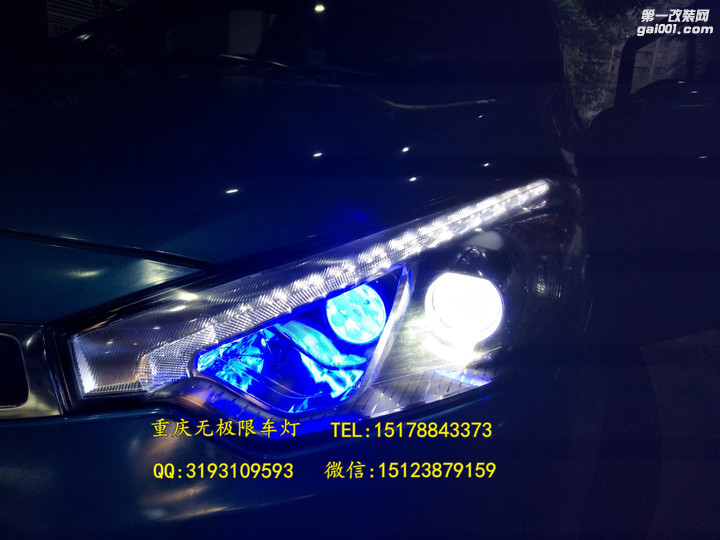 K3S车灯改装LED大灯