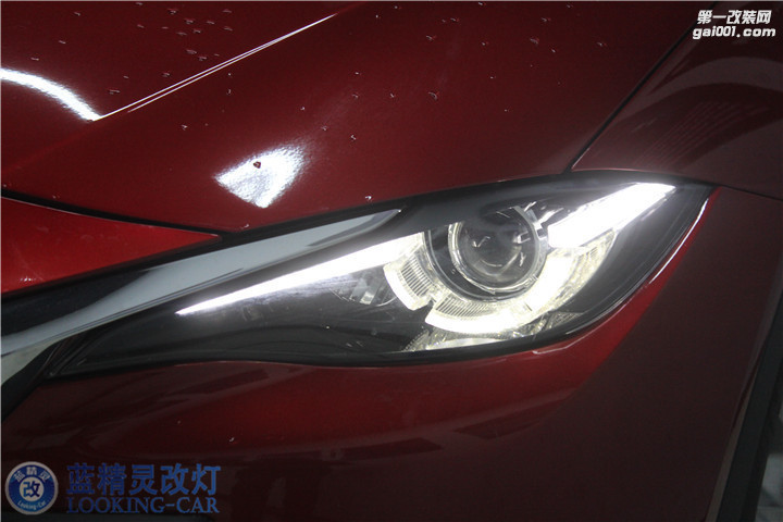 马自达CX-4车灯不亮合肥前车灯改装海拉透镜欧司朗XNB氙气灯