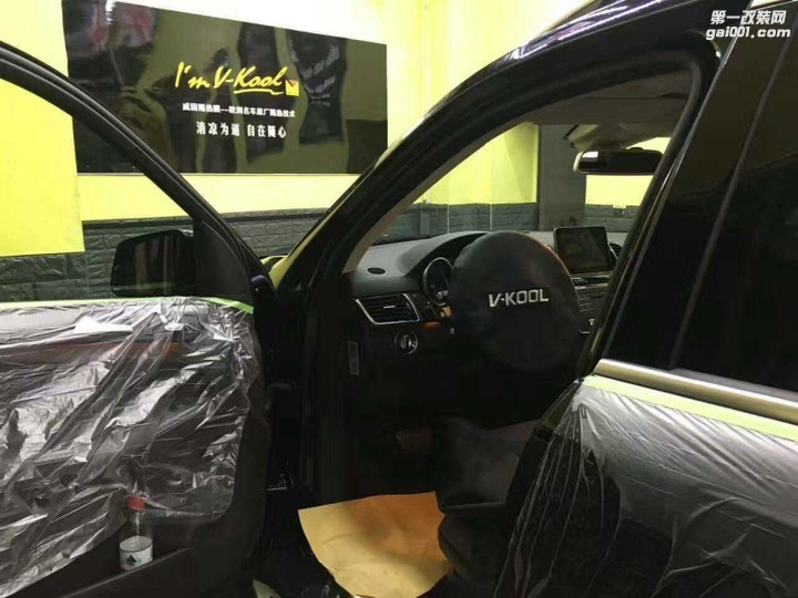 奔驰GLS400威固V70+X15汽车玻璃防爆膜分享图-河源东源城市快车