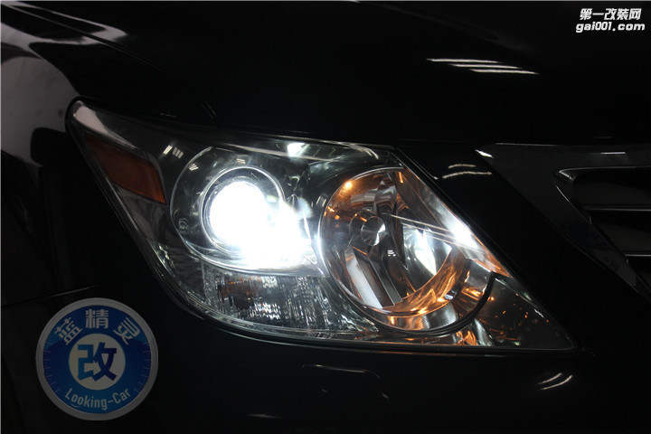 武汉雷克萨斯LX570车灯不亮改透镜升级欧司朗灯泡改后年审...