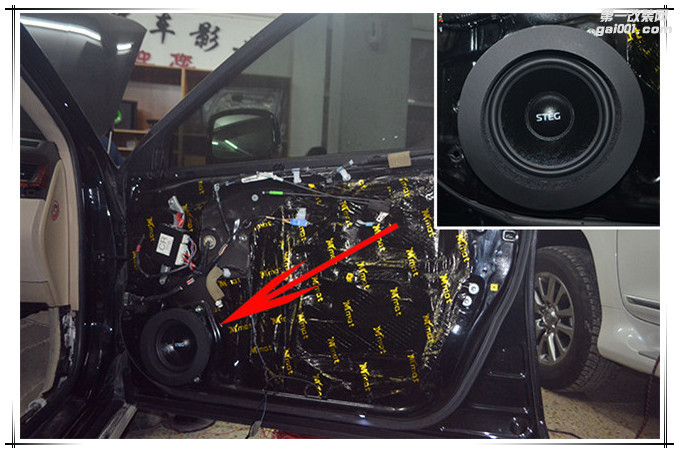 丰田皇冠汽车音响改装史太格ST650C两分频-普宁嘉迪