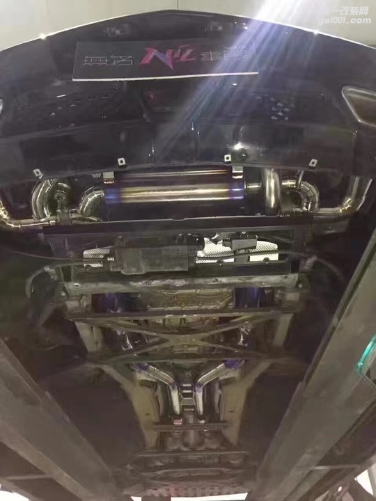 奔驰SLS AMG 改装AOOAS中尾段钛合金可变阀门排气