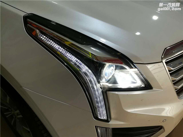 太原凯迪拉克XT5车灯改装海拉五透镜 欧司朗创新亮180%套装