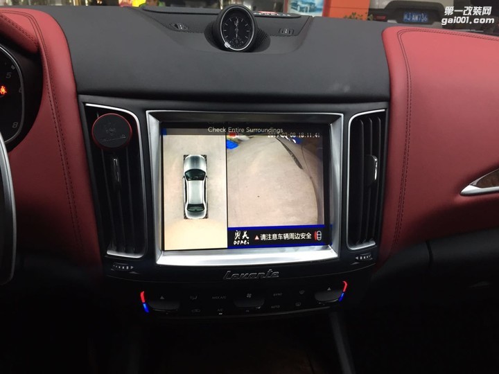 玛莎拉蒂Levante改装360度全景行车记录仪倒车影像