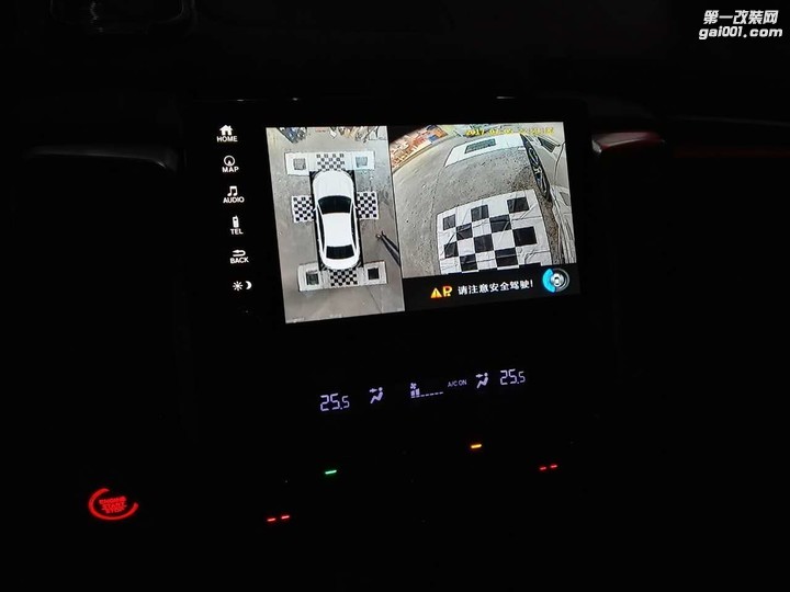 深圳本田URV改装360度全景行车记录仪倒车影像