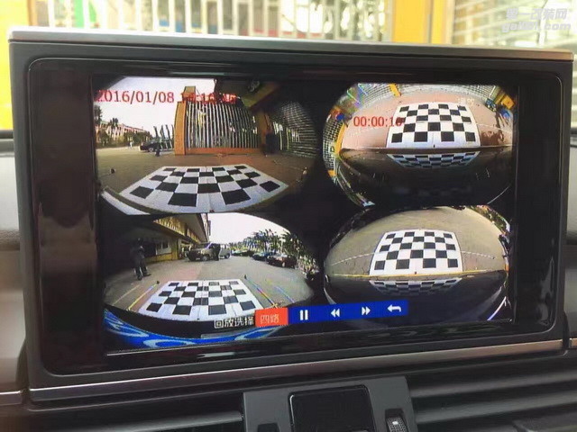 安全前行 奥迪A8汽车行车记录仪改装360行车记录仪—广州...