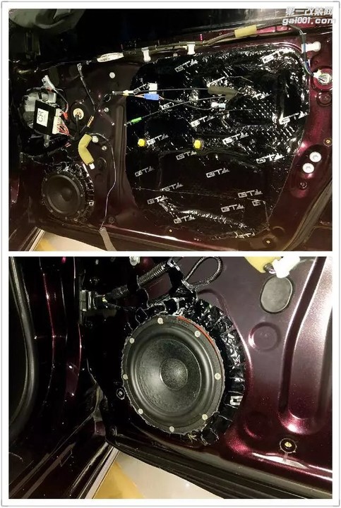 南宁丰田皇冠音响改装尼诺帕克N3.2+优美声+GT隔音改装