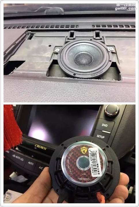南宁丰田皇冠音响改装尼诺帕克N3.2+优美声+GT隔音改装