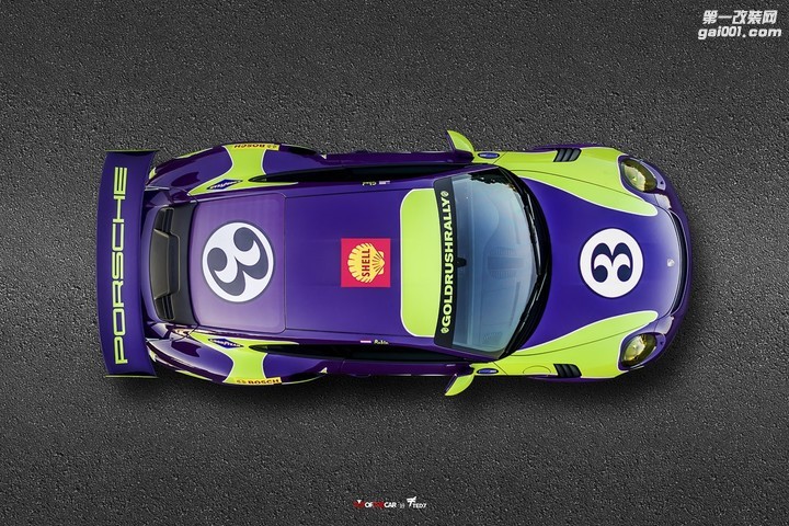 改装蓝紫色嬉皮士保时捷911 GT3 RS