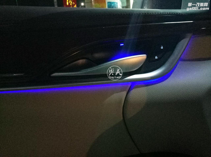 深圳凯迪拉克XTS ATS改装64色氛围灯气氛灯
