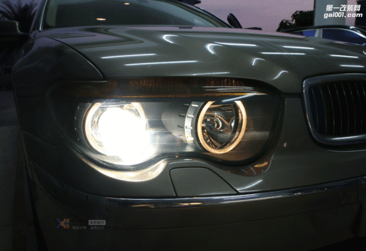宝马7系二手车未上牌改装升级双光透镜，案例效果展示