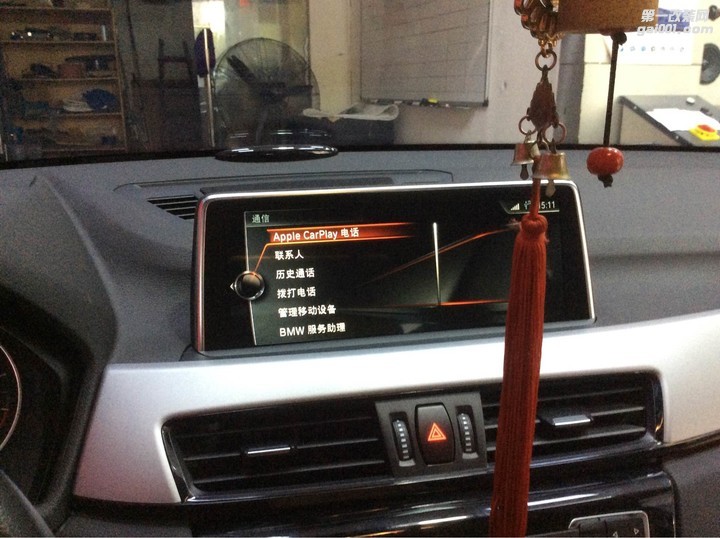 江西南昌宝马新X1改装升级原厂ID6系统+苹果carplay互联