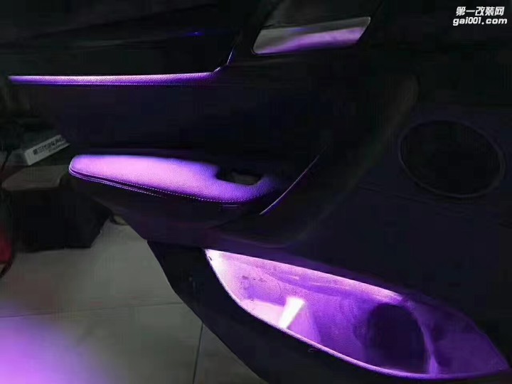 深圳宝马X3改装八色氛围灯内饰灯气氛灯