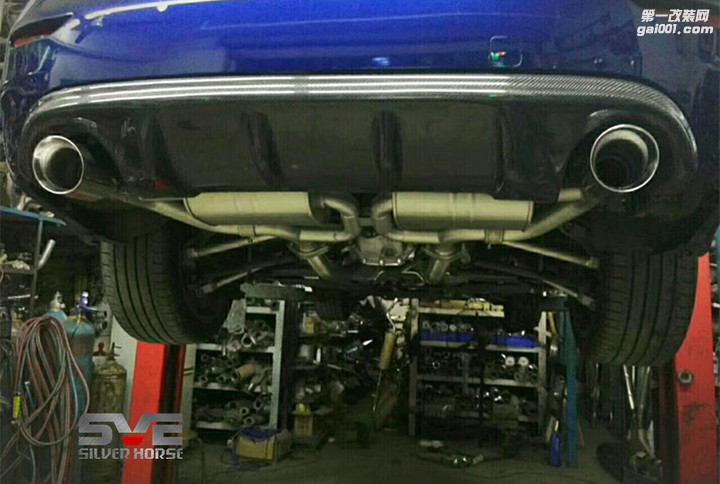 英菲尼迪Q50 3.7排量改装排气管中尾段双出四出可调音阀门...