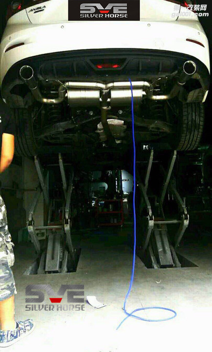 马自达阿特兹昂科塞拉改装排气管双出四出阀门排气系统