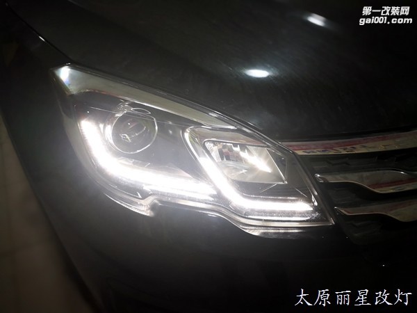 太原传祺GS5车灯改装海拉五透镜 欧司朗4300K灯泡 欧司朗安定