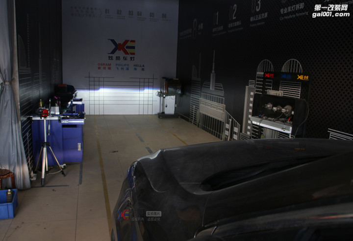 马自达8改装升级近光双光透镜--广州炫酷作业出品