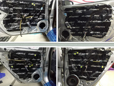 厦门汽车音响隔音改装升级，本田锋范改装丹拿232。