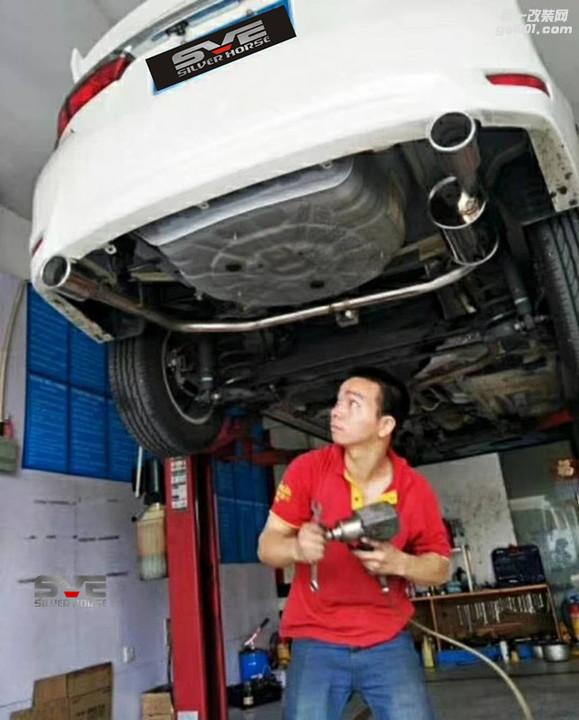 丰田卡罗拉升级中尾段可变阀门排气管改装