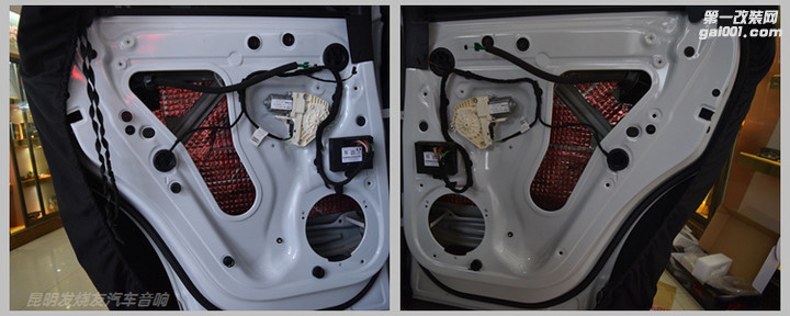 昆明奥迪Q3汽车音响改装丹拿和芬朗系统，昆明发烧友汽车...