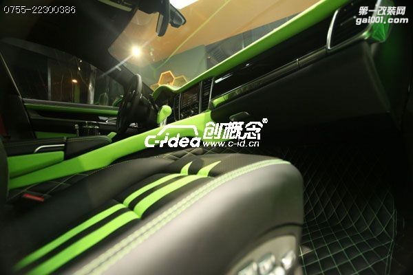 保时捷卡曼绿色外套全车新改装内饰升级不限车型